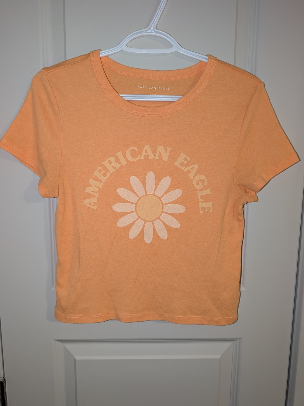 NWOT American Eagle Peach Daisy tee